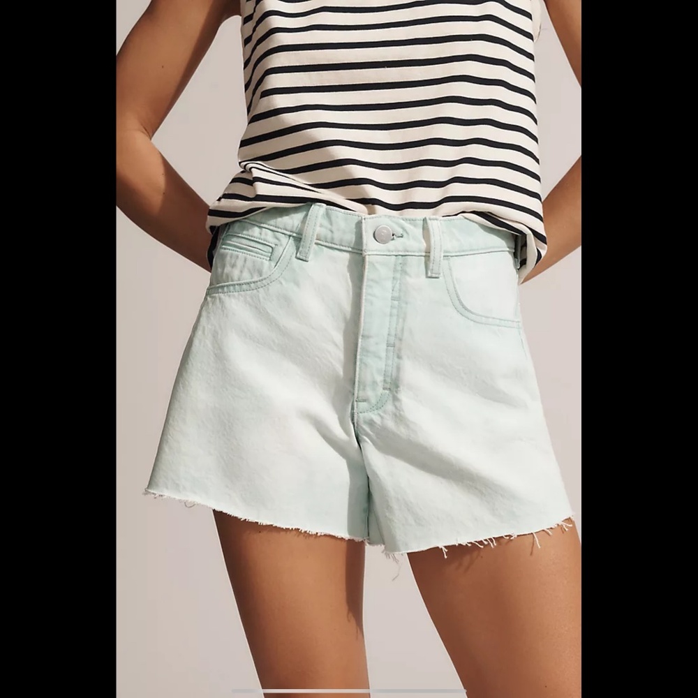 Anthropologie The Devon Denim Shorts by Pilcro: Spray Color Edition